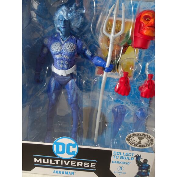 McFarlane DC Multiverse JL Task Force Aquaman Flash Platinum ED BAF Darkseid Lot - Picture 3 of 10